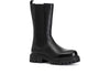 STIVALETTO 3/4 IN PELLE CON ELASTICO