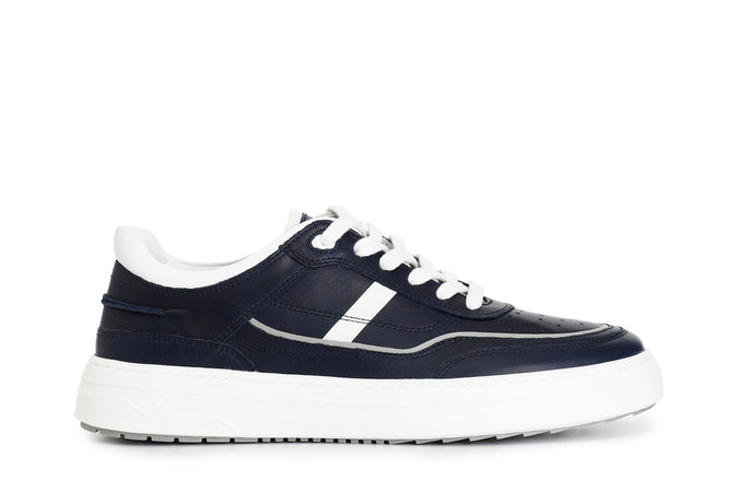 SNEAKERS UOMO IN PELLE SUOLA A CASSETTA