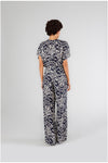 PANTALONE PALAZZO IN MAROCAINE STAMPATO
