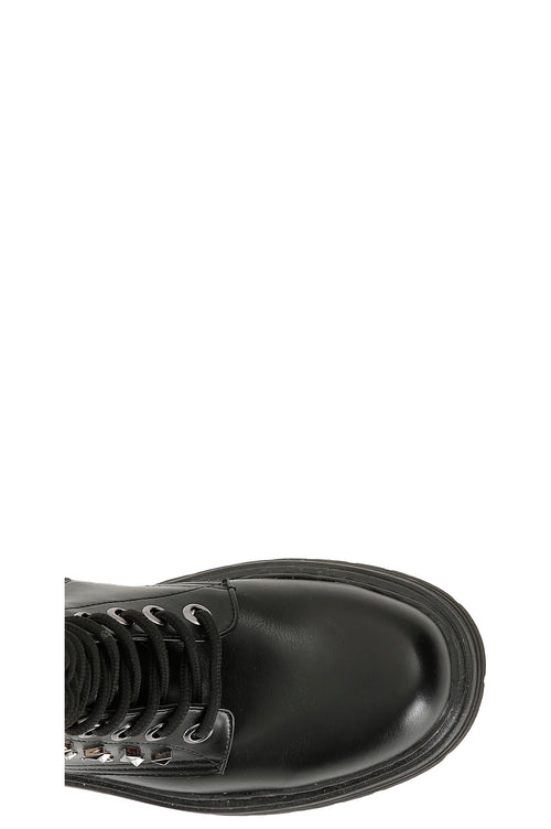 STIVALETTO ALLACCIATO IN SIMILPELLE CONACCESSORI