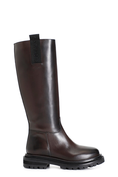 STIVALE IN PELLE CON CERNIERA