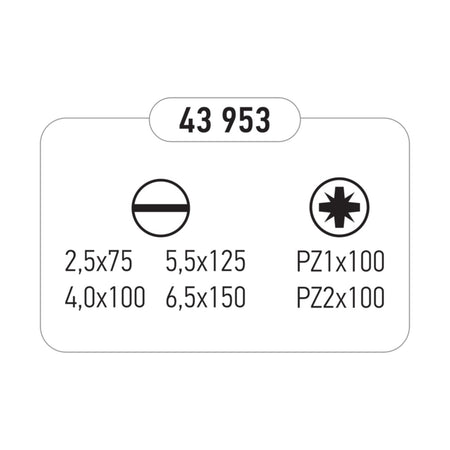 FF Group cacciavite set da 6pz croce e taglio