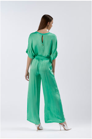 PANTALONI PALAZZO IN SATIN