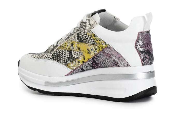 SNEAKER IN PELLE PATCHWORK