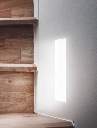 Faretto Gesso Verniciabile Rettangolare Incasso Scomparsa Parete Cartongesso GU10 mini