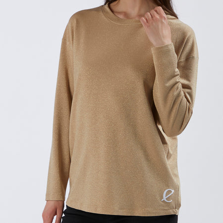 FELPA AMPIA TESSUTO LUREX