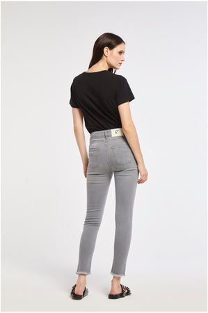 PANTALONE SKINNY CON BOTTONE GIOIELLO