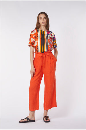 PANTALONE CULOTTE VITA ELASTICATA