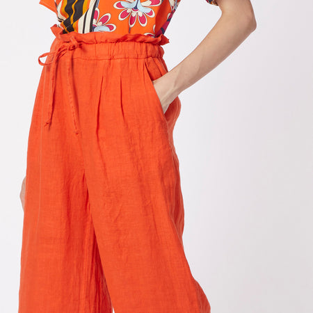 PANTALONE CULOTTE VITA ELASTICATA