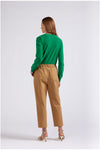 PANTALONE CHINO CON PINCES IN GABARDINADI COTONE
