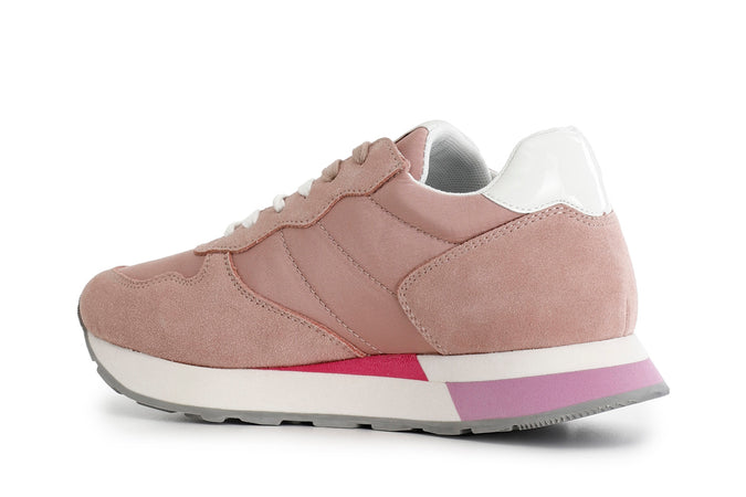 SNEAKERS IN PELLE SCAMOSCIATA E TESSUTO