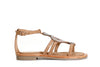 SANDALO IN CAMOSCIO CON ACCESSORIO STRASS