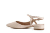 BALLERINA CON LACCIO ASIMMETRICO IN PELLE