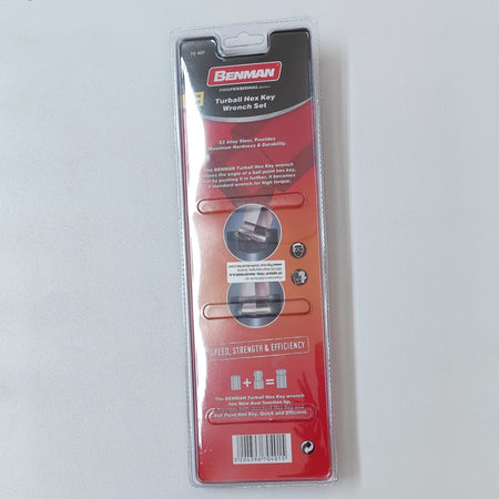 Benman set 9 chiavi esagonali extra lunghe turball