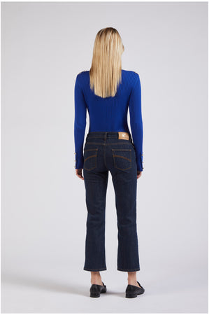 PANTALONE BOOTCUT CON NERVATURA
