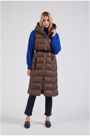 PIUMINO SMANICATO CON CINTURA ELASTICA
