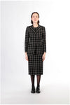 GIACCA MONOPETTO TESSUTO JACQUARD