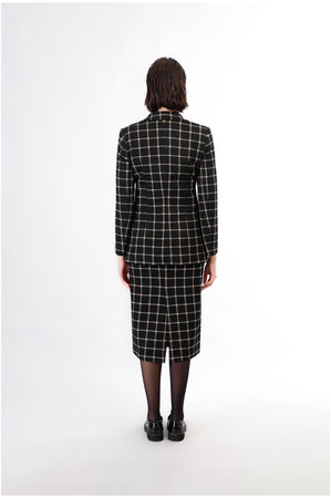 GIACCA MONOPETTO TESSUTO JACQUARD