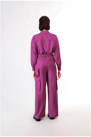 PANTALONE WIDE CON TASCONI