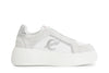 SLIPON IN PELLE SCAMOSCIATA LAMINATA CON RIPORTI GLITTER