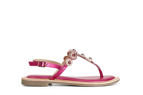 SANDALO INFRADITO CON ACCESSORIO GIOIELLO SFERE