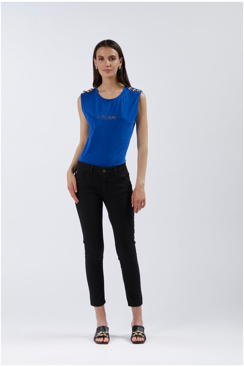 PANTALONE SKINNY IN BULL DENIM
