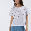 TSHIRT CON APPLICAZIONE DI STRAS SUL DAVANTI