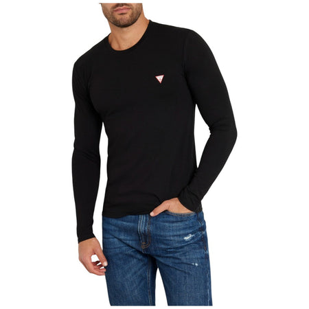 Guess t-shirt nera manica lunga M2YI28-J1314