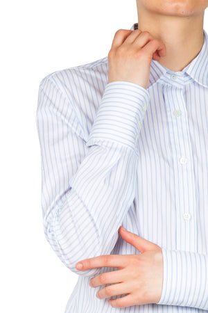 GRIFONI Grifoni - Camicia - 451092 - Bianco/Azzurro da donna