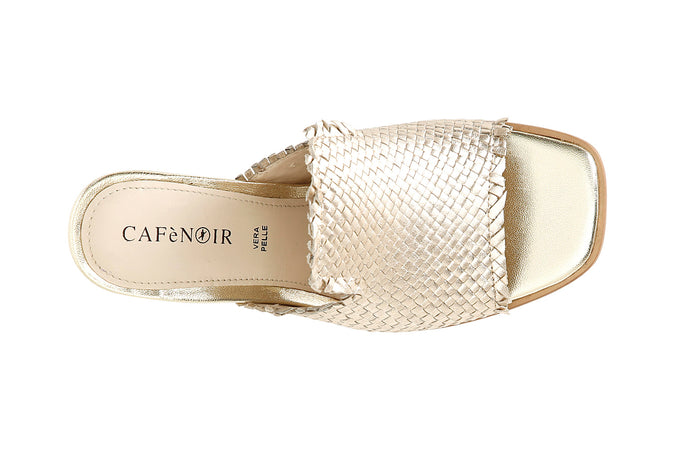 SABOT IN PELLE CON INTRECCIO