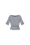 BLUSA RIGATA CON FUSCIACCA