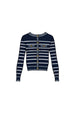 CARDIGAN RIGATO MOTIVO TRAFORO