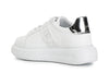 SNEAKERS IN PELLE CON NASTRO LOGATO