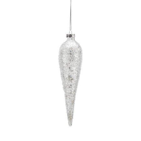 Fuso decorazione per albero di natale Ghiaccio pendaglio in vetro