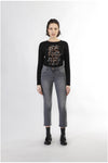 DENIM CROPPED FLARE