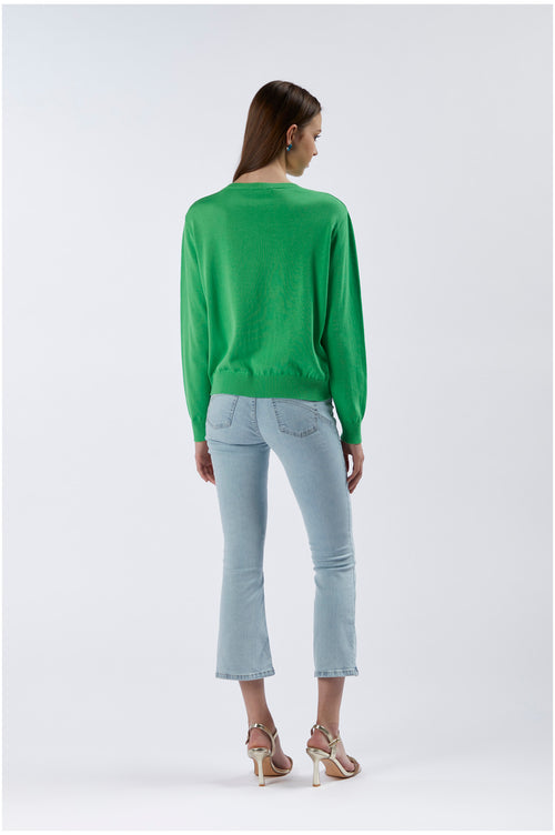 MAGLIA GIROCOLLO BE A FLOWER