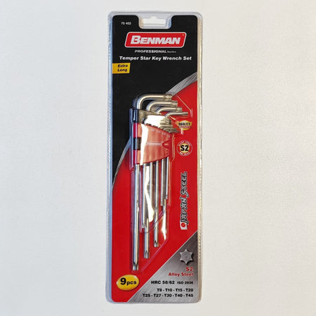 Benman set 9 chiavi torx extra lunghe