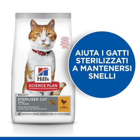 Hill's Sterilised secco Gatti Adulti pollo