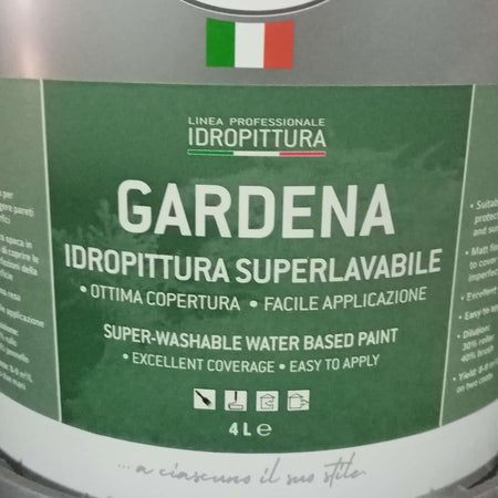 Tixe Gardena 4lt idro pittura superlavabile bianca opaca per interni ed esterni alta copertura