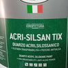 Tixe Acri-Silsan Tix 14lt idro pittura al quarzo acril silossanico bianca opaca grana fine alta copertura
