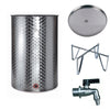 Botte in acciaio inox 18/10 per olio e vino Made in Italy