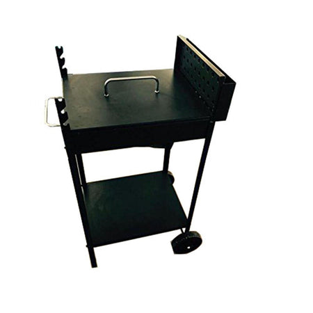 Fornace barbecue acciaio artigianale 40 x 55 fornello carboni con tappo tipo pesante