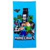 TELO MARE MINECRAFT PER BAMBINI IN MICROFIBRA CM 140X70 - MNC24-3749