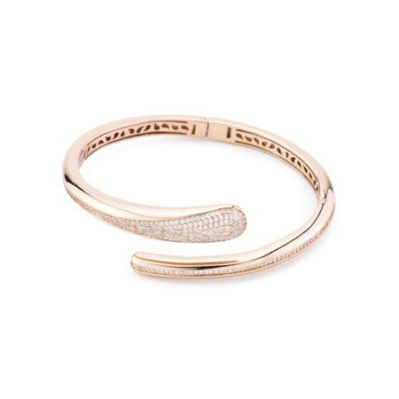 Boccadamo - Bracciale contrarié coloro oro giallo con pavè di zirconi