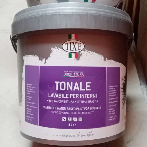 Tixe Tonale 4lt idro pittura vinilica bianca opaca lavabile interni