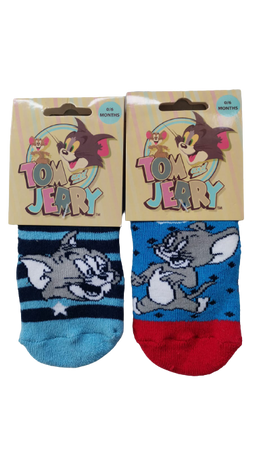 Sun City Calzini Antiscivolo Neonati Tom & Jerry Assortito
