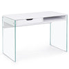 Scrivania Armos con cassetti porta pc da ufficio e cameretta in legno 110 cm