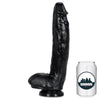 SUMMUM FIDEL Nero Dildo Gigante Realistico Con Testicoli 31,5 cm