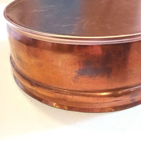 Tappo in rame da 200mm cieco senza scarico condensa innesto F