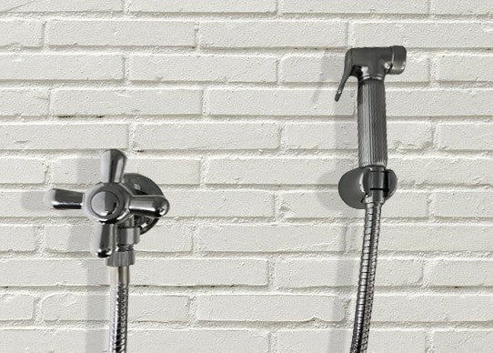 Set idroscopino doccetta bidet vintage epoca flessibile 120 cm
